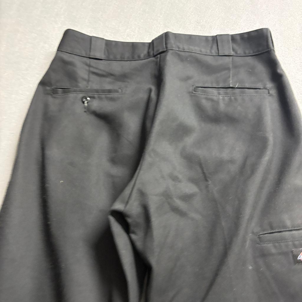 Dickies 85283 Loose Fit Double Knee Work Pants Mens 34x32 Black Cargo Utility