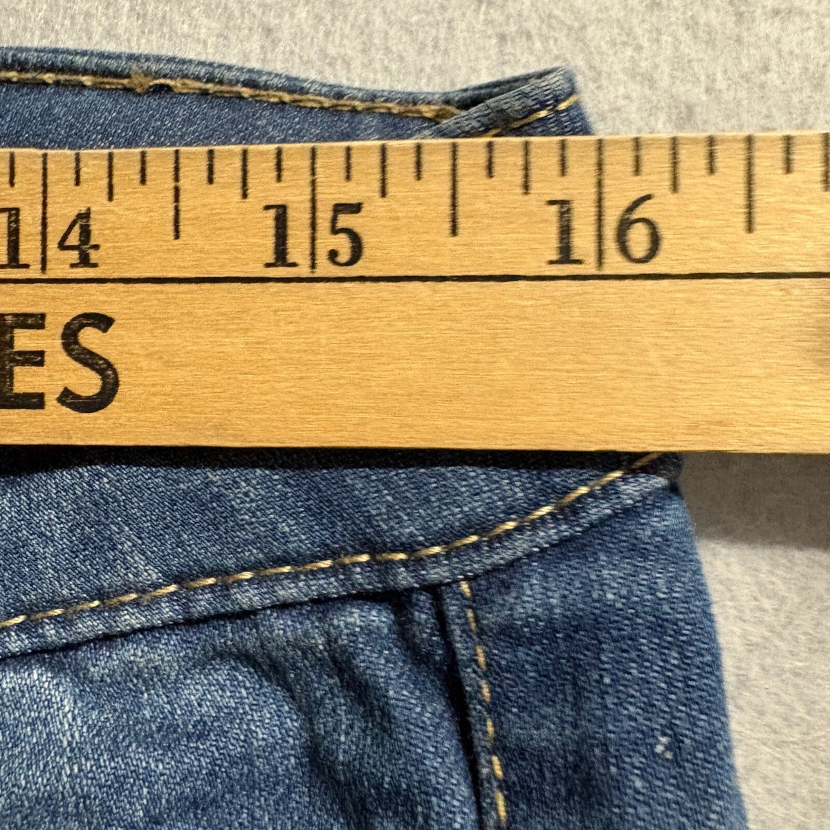 Democracy Freedom Ankle Skimmer Jeans Womens 6 Blue Denim Stretch Crop
