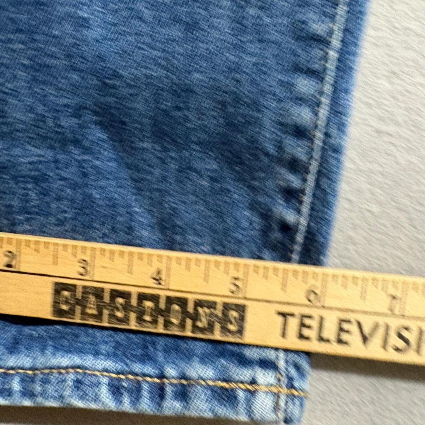 Old Navy OG Straight Curvy Jeans Womens 6 Blue Denim High Rise Distressed Patch
