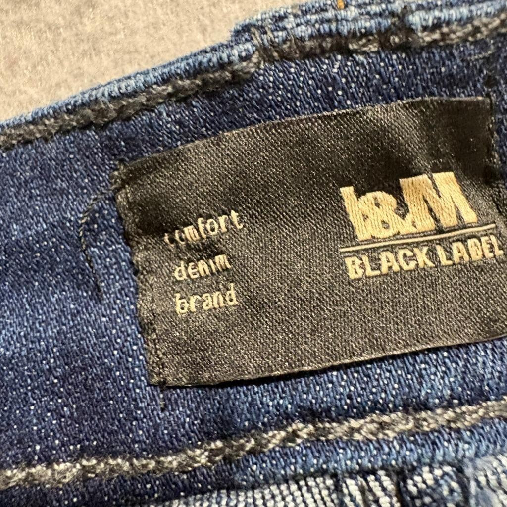 I&M Black Label Flare Jeans Womens Size 3 Blue Denim High Rise Bell Bottoms