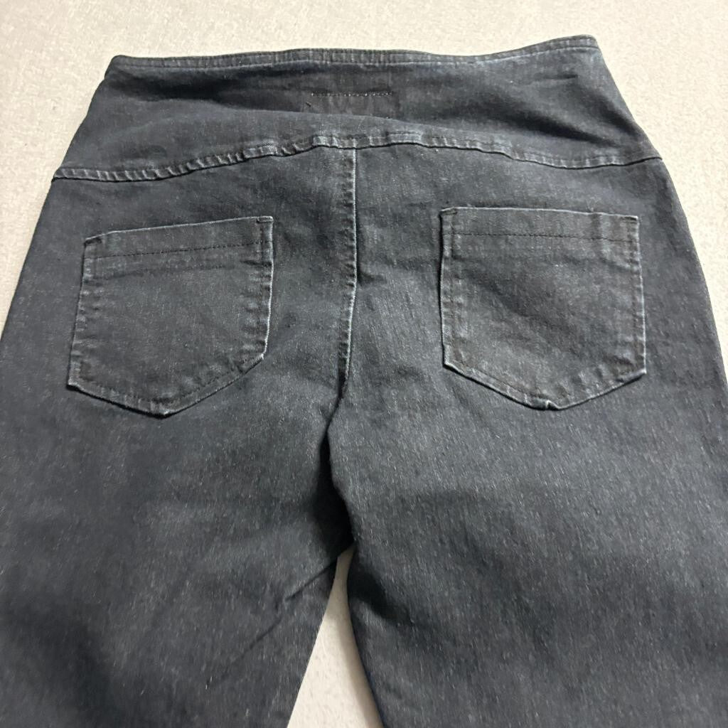 Mi Jeans Womens Size 7 Black High Rise Skinny Jeans Stretch Denim 3 Button Fly