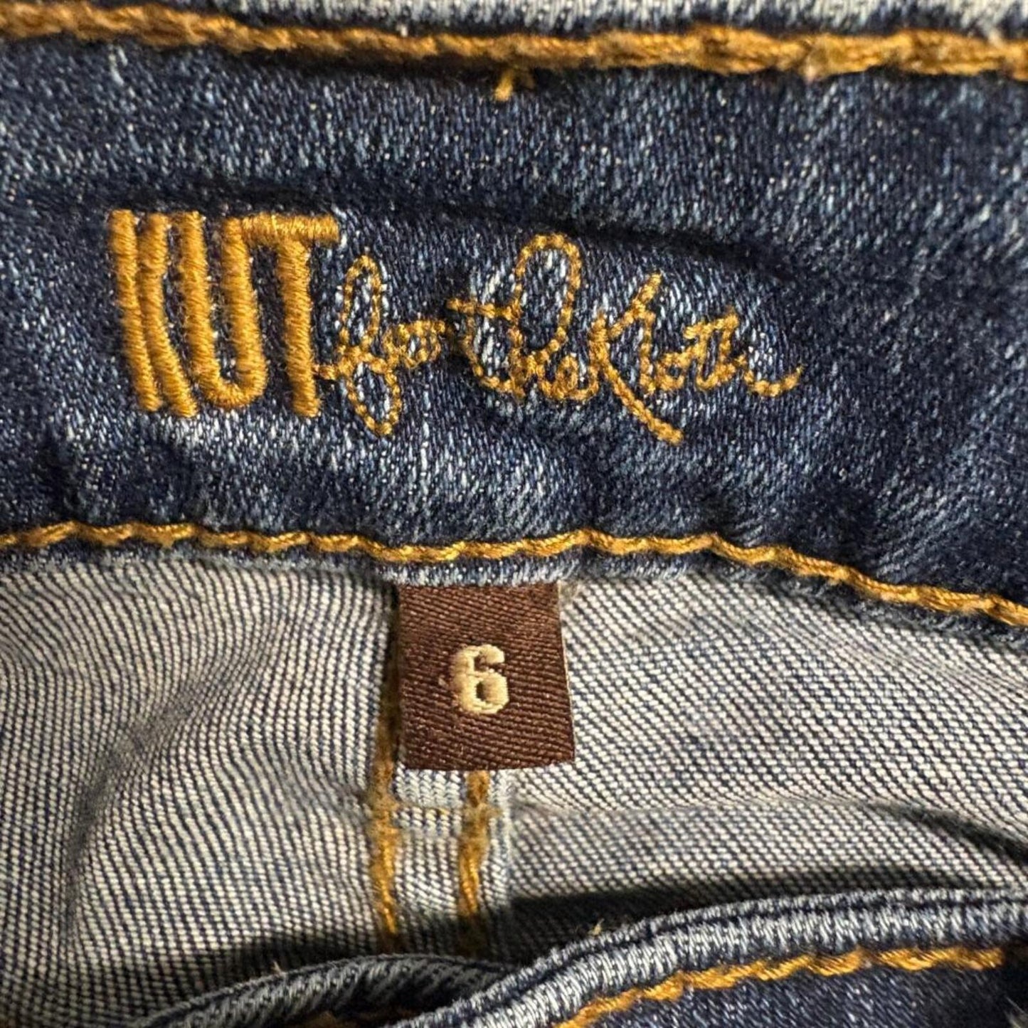 Kut from the Kloth Toothpick Skinny Jeans Womens Size 6 Blue Denim Stretch