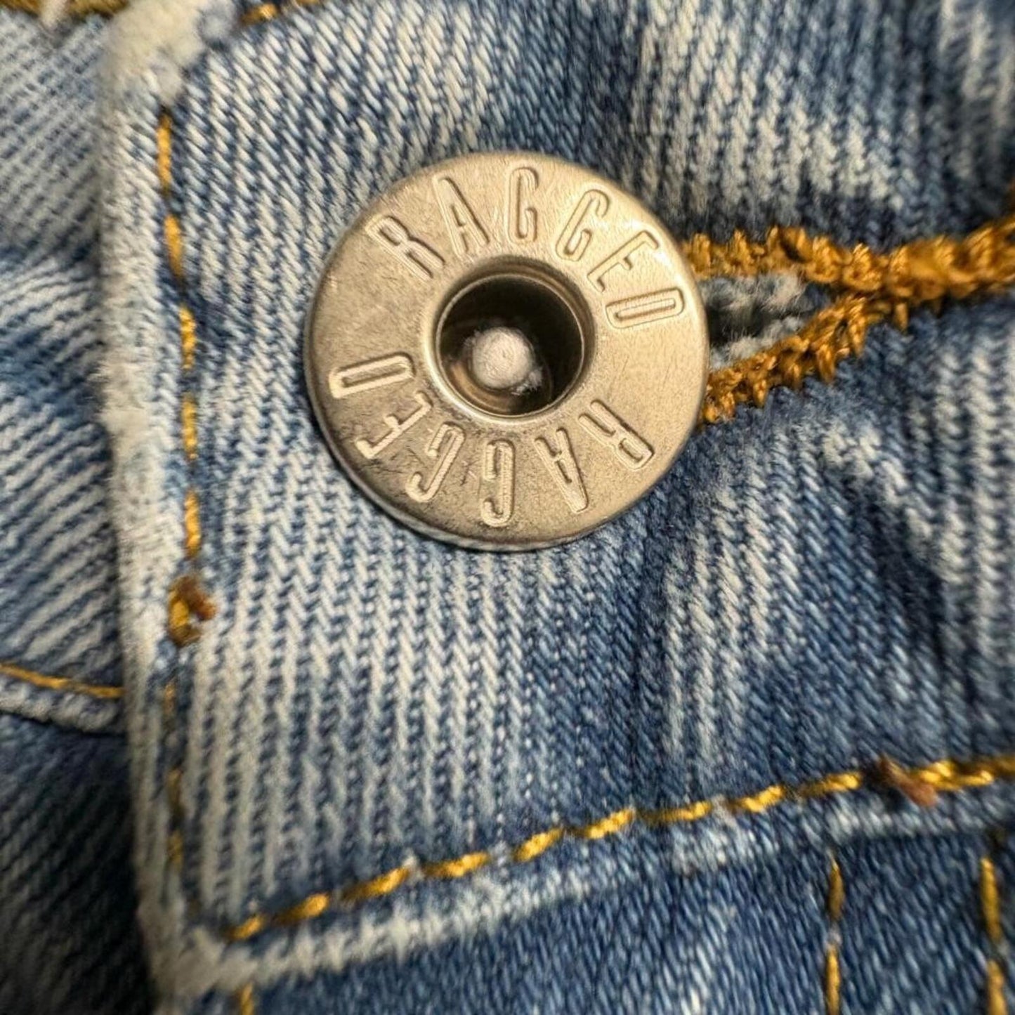 The Ragged Priest Ragged Jeans Womens 26 Blue Denim High Rise Straight Leg