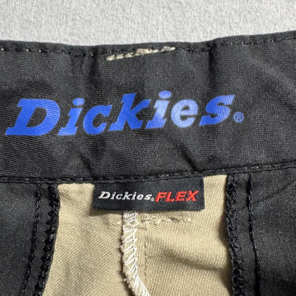 Dickies Flex Girls Khaki Chino Pants Size 14 School Uniform Beige Flat Front