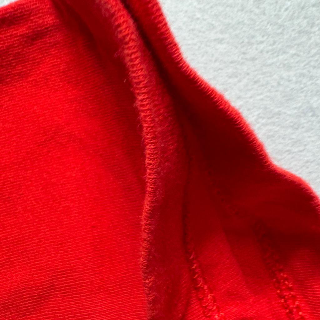 Vintage Fruit of the Loom Pocket T-Shirt Mens XL Red Single Stitch Made in USA