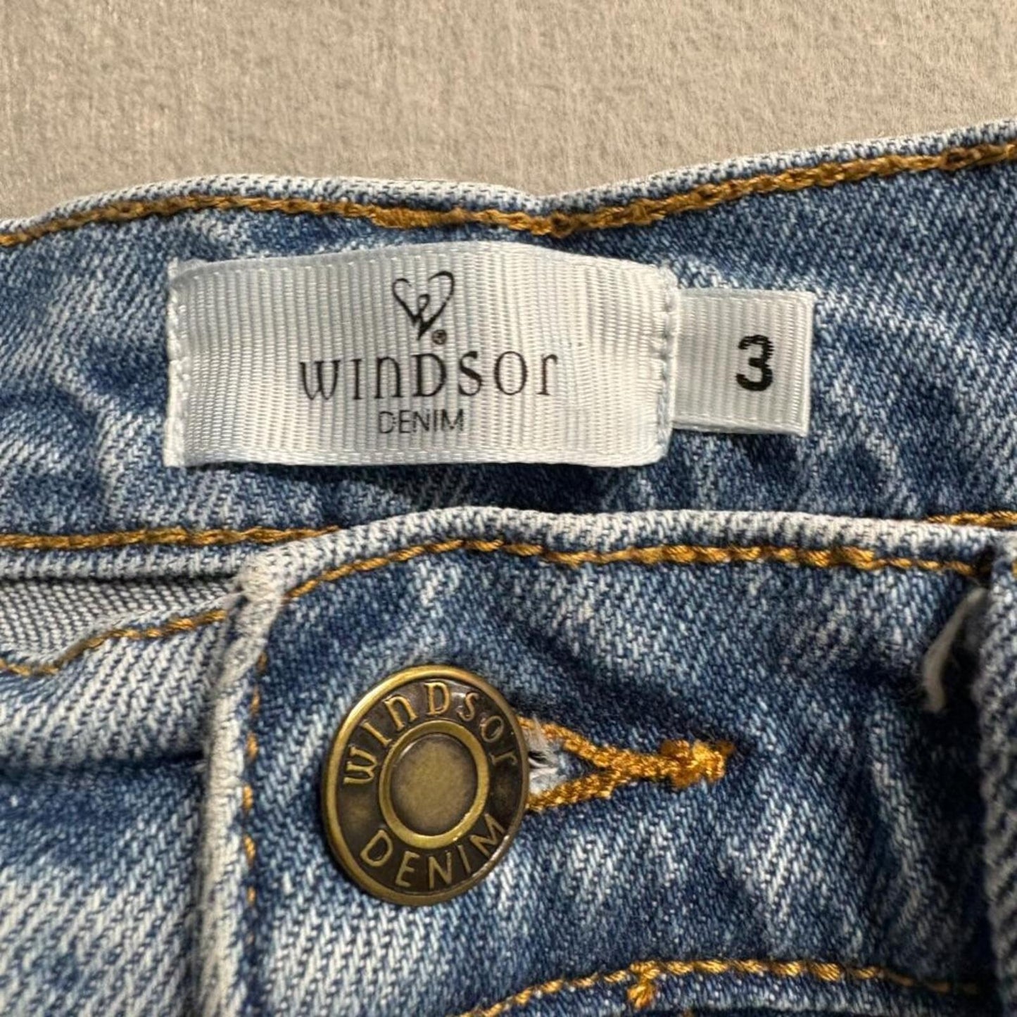 Windsor Denim Distressed Jeans Womens Size 3 Blue High Rise Ripped Skinny