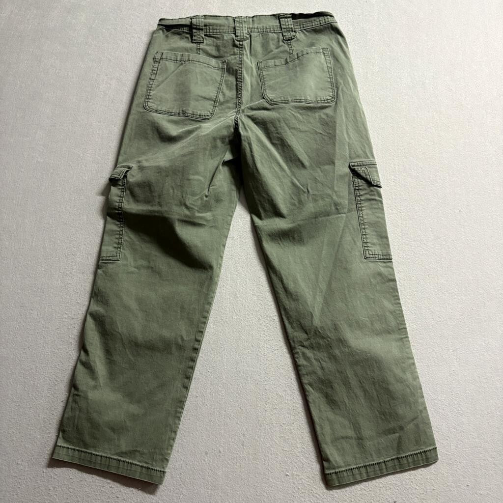 Kensie Jeans The Ella High Rise Straight Cargo Pants Womens Size 8/29 Green