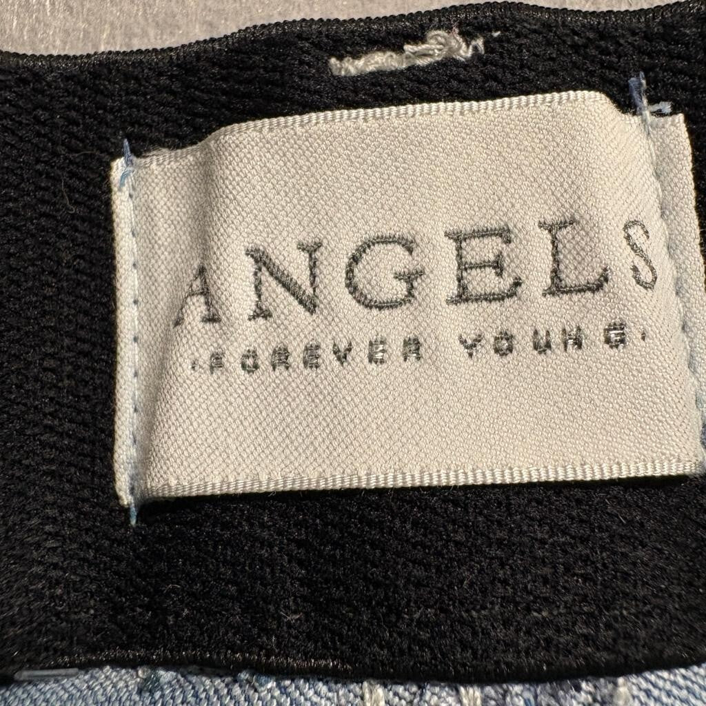 Angels Forever Young Jeans Womens 10/30 Blue Denim Stretch Straight Leg Pants
