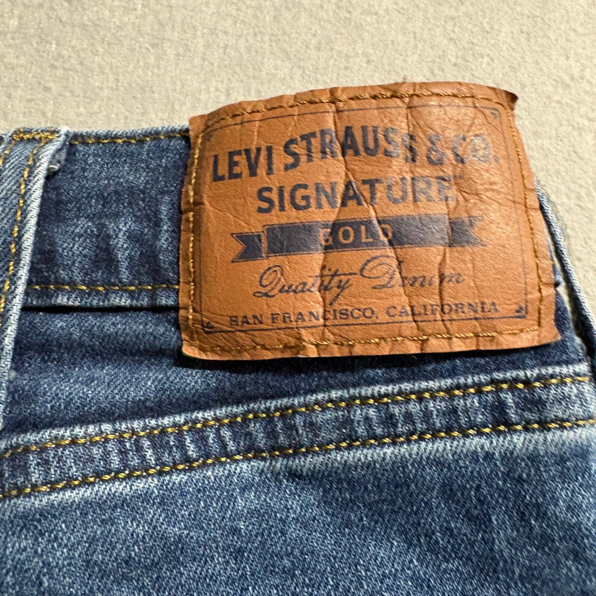 Levi Strauss Signature Gold Bootcut Jeans Mens 32x32 Blue Denim Pants