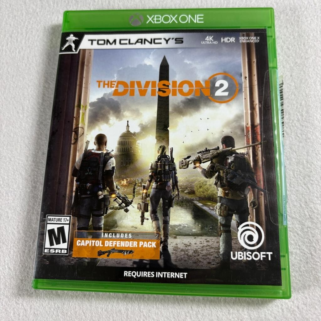 Tom Clancys The Division 2 Xbox One Game Disc Case and Insert Included
