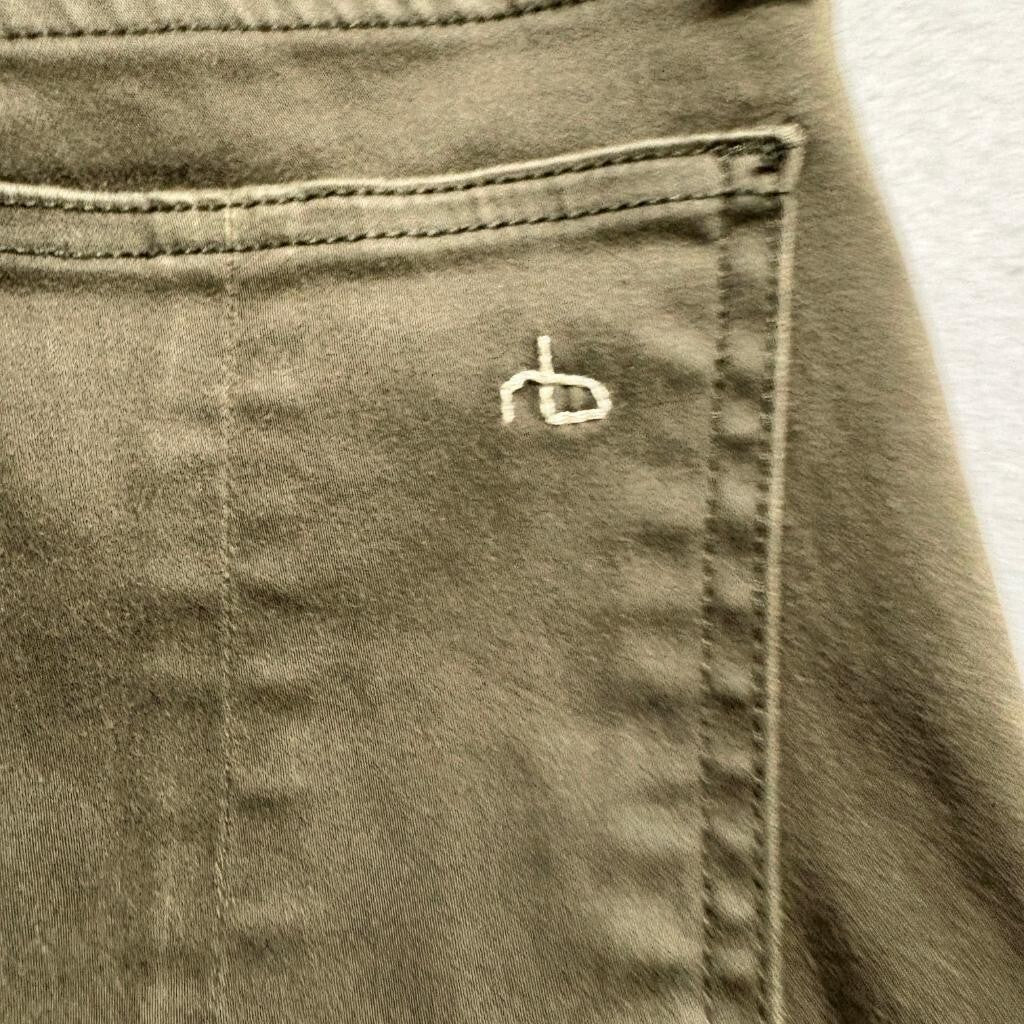 Rag & Bone Jean Legging Army Sateen Olive Green Skinny Jeans Womens Size 28