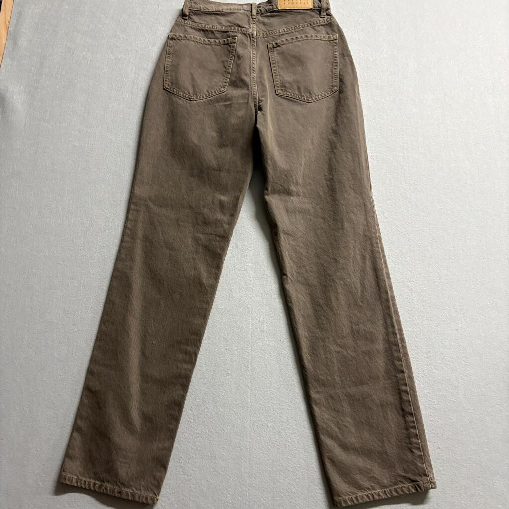 PacSun Dad Jean Brown Denim High Rise Button Fly Jeans Womens Size 25