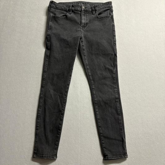 American Eagle Next Level Stretch Skinny Jeans Womens Size 12 Regular Black