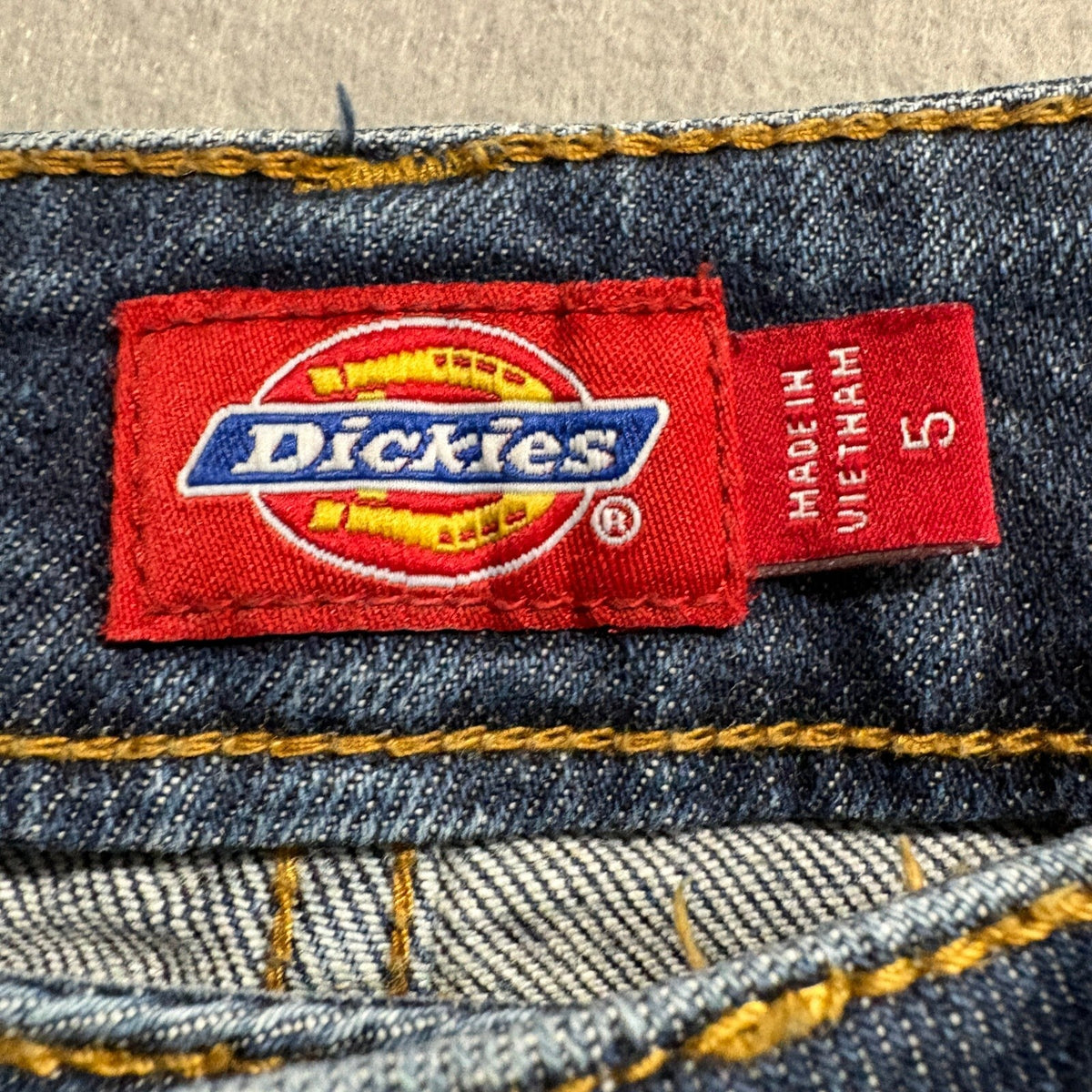 Dickies Womens Low Rise Straight Leg Denim Jeans Blue Size 5 x 30