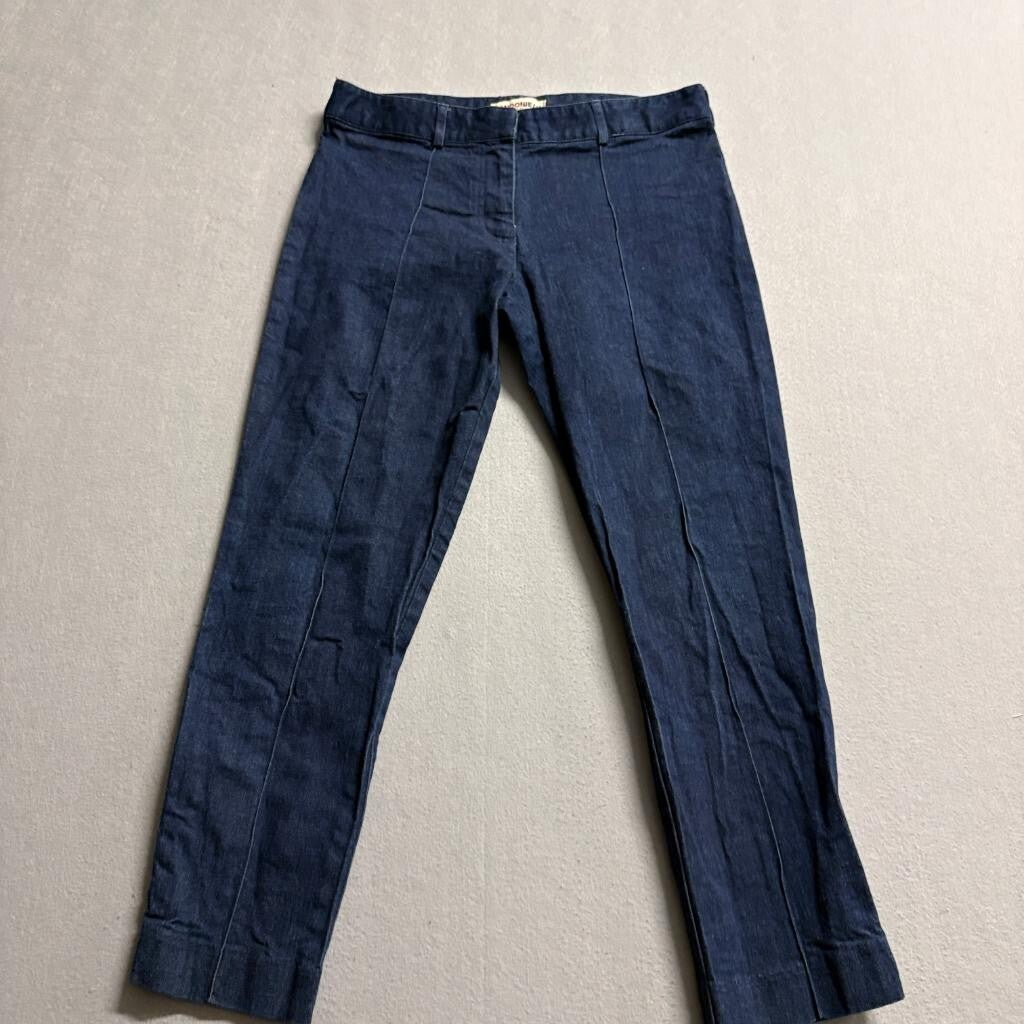 London Jean Victoria's Secret Womens Size 8 Blue Denim Stretch Cropped Pants
