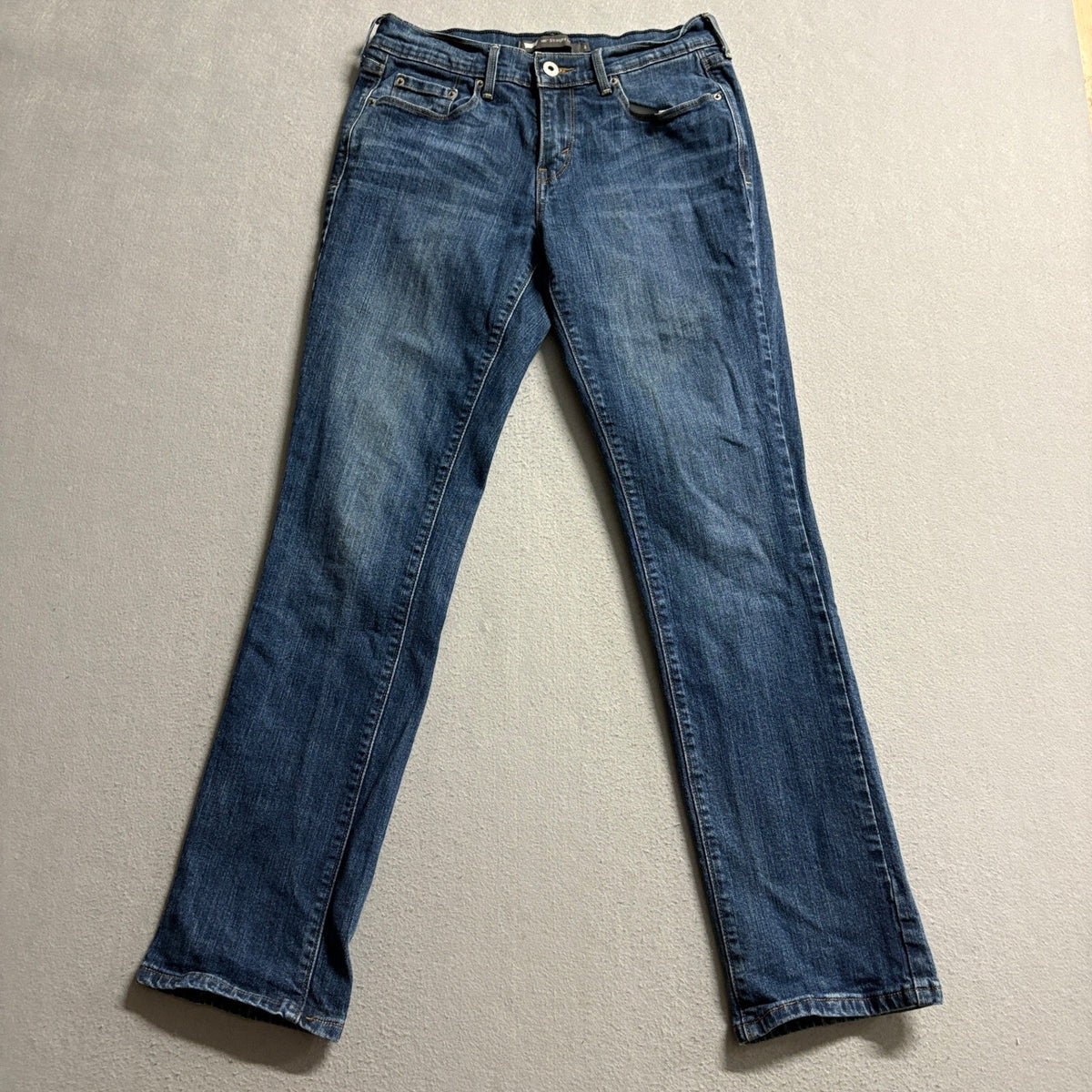 Levis 505 Straight Leg Jeans Womens Size 4 Medium Wash Denim Blue W27 L32