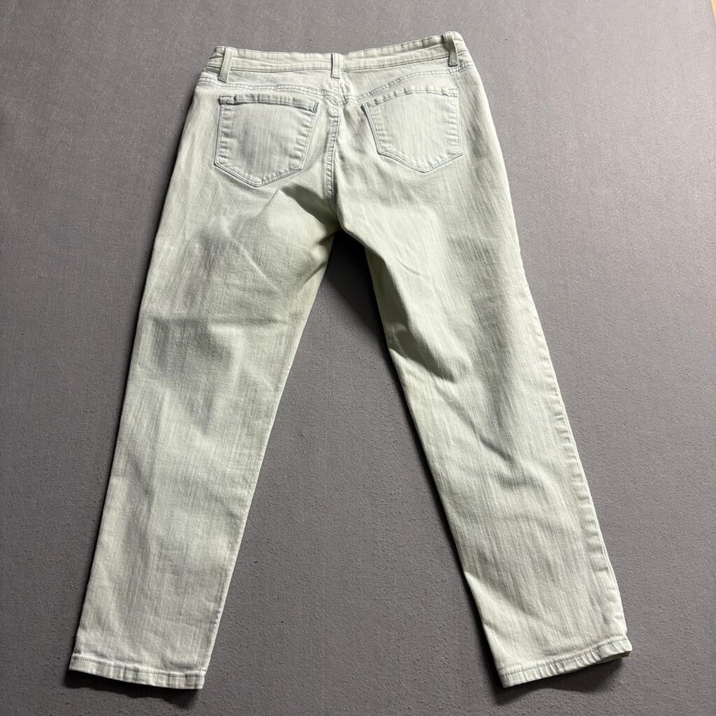 Vintage America Blues Boyfriend Jeans Womens 4/27 Light Green Denim Stretch