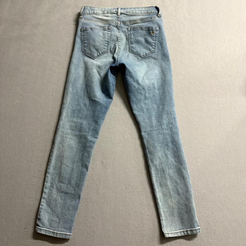 William Rast High Rise Ankle Skinny Jeans Womens 26 Distressed Blue Denim