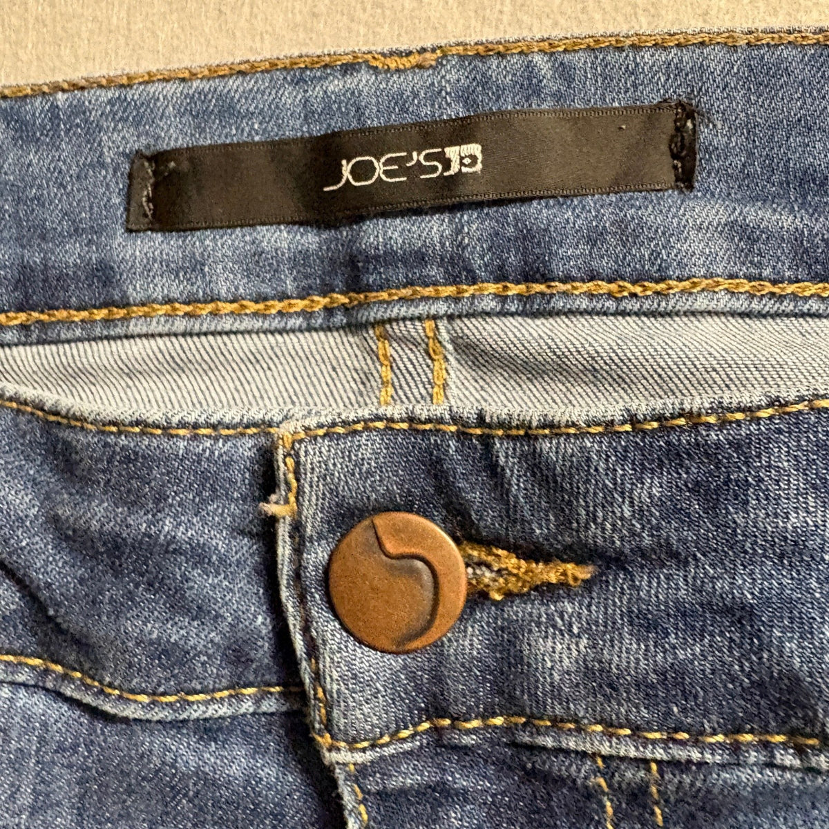 Joe's Jeans Womens 29 Blue Distressed Skinny Denim Jeans Mid Rise Stretch