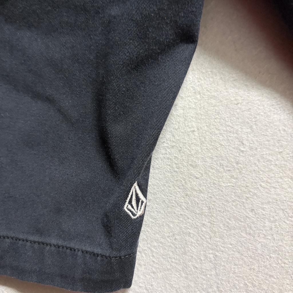 Volcom Frickin Modern Stretch Chino Shorts Mens 36 Black Cotton Blend Skate