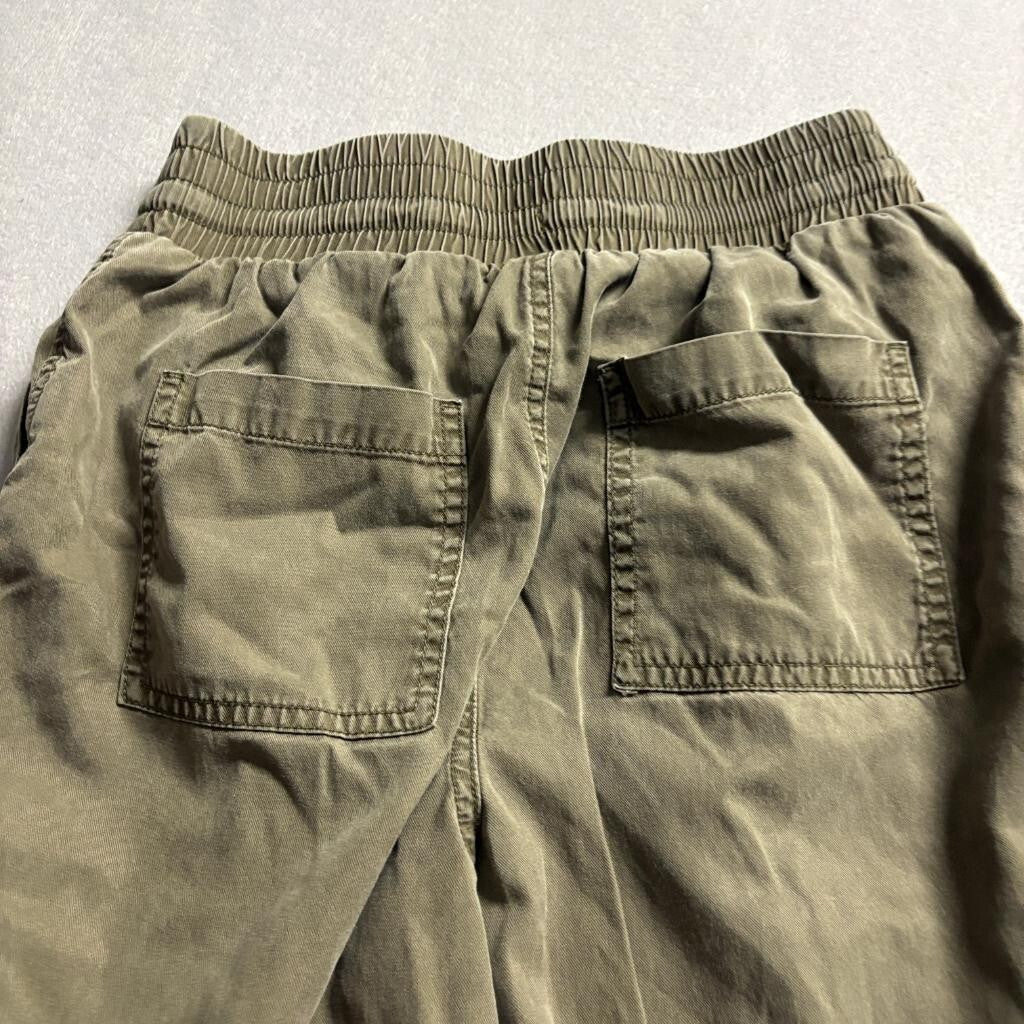 A New Day Jogger Pants Womens XS Olive Green Lyocell Cotton Elastic Waist
