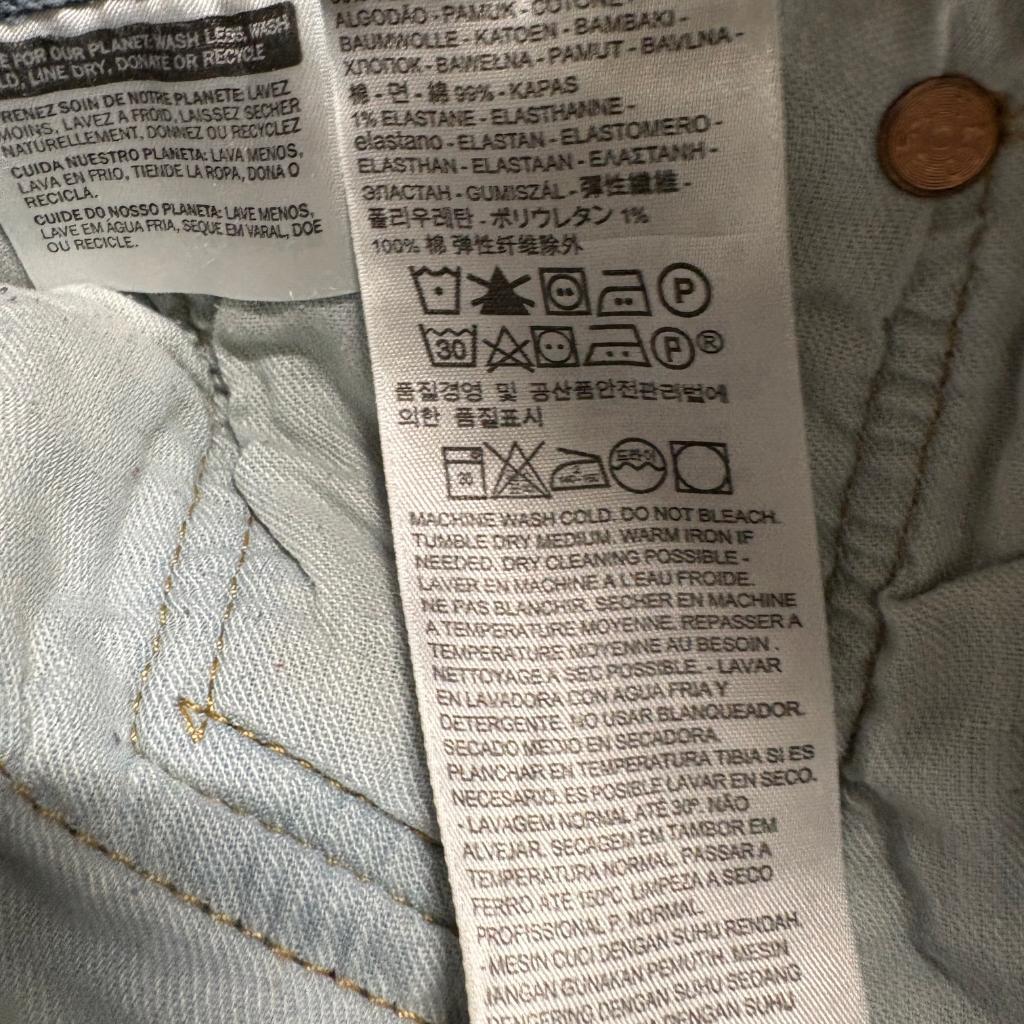 Levis 501 Original Fit Jeans Mens 34x34 Blue Denim Button Fly Stretch Pants