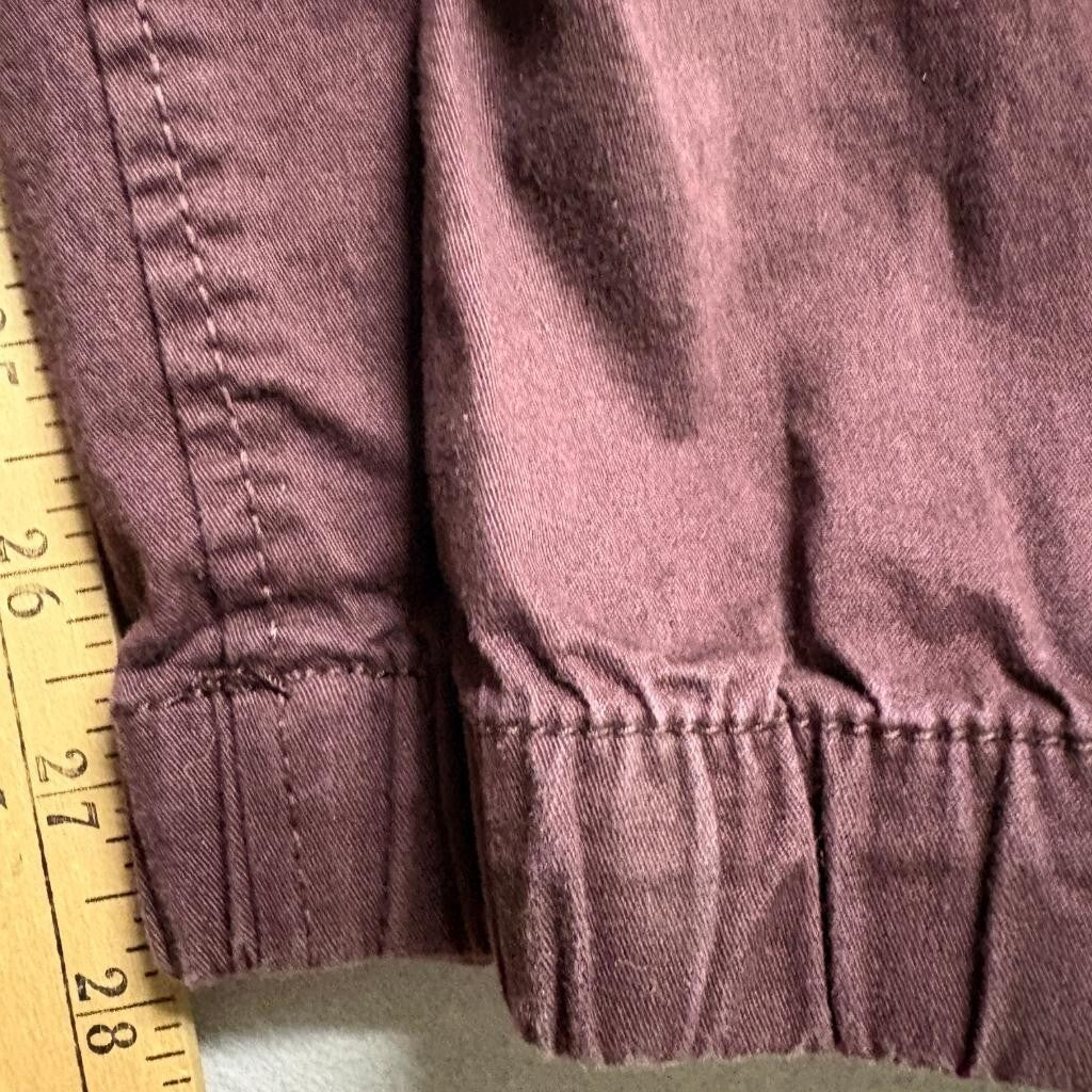 Cotton On The Cuffed Chino Pants Mens 34 Burgundy Maroon Joggers Stretch