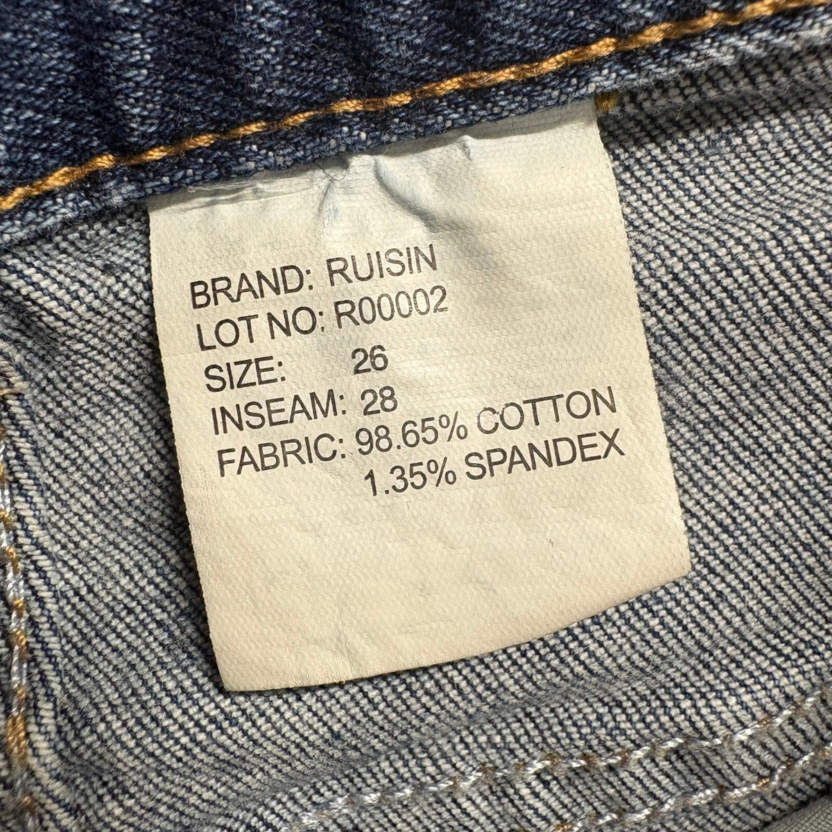Ruisin Womens High Rise Mom Jeans Size 26 Medium Wash Stretch Denim Tapered Leg