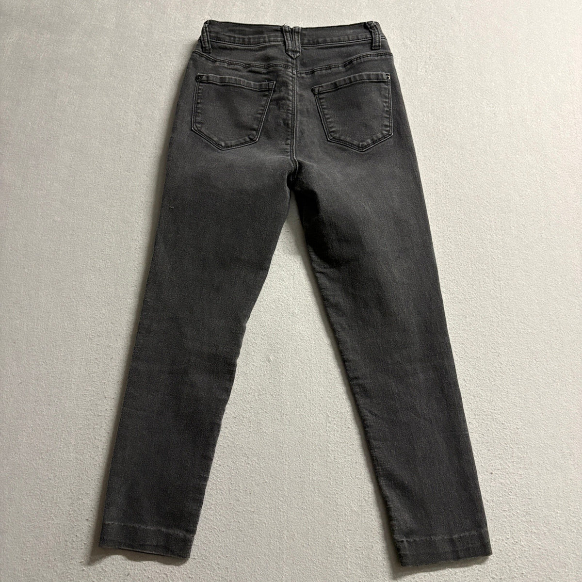 Curve Appeal Womens High Rise Essential Skinny Jeans Size 2/26 Black Denim