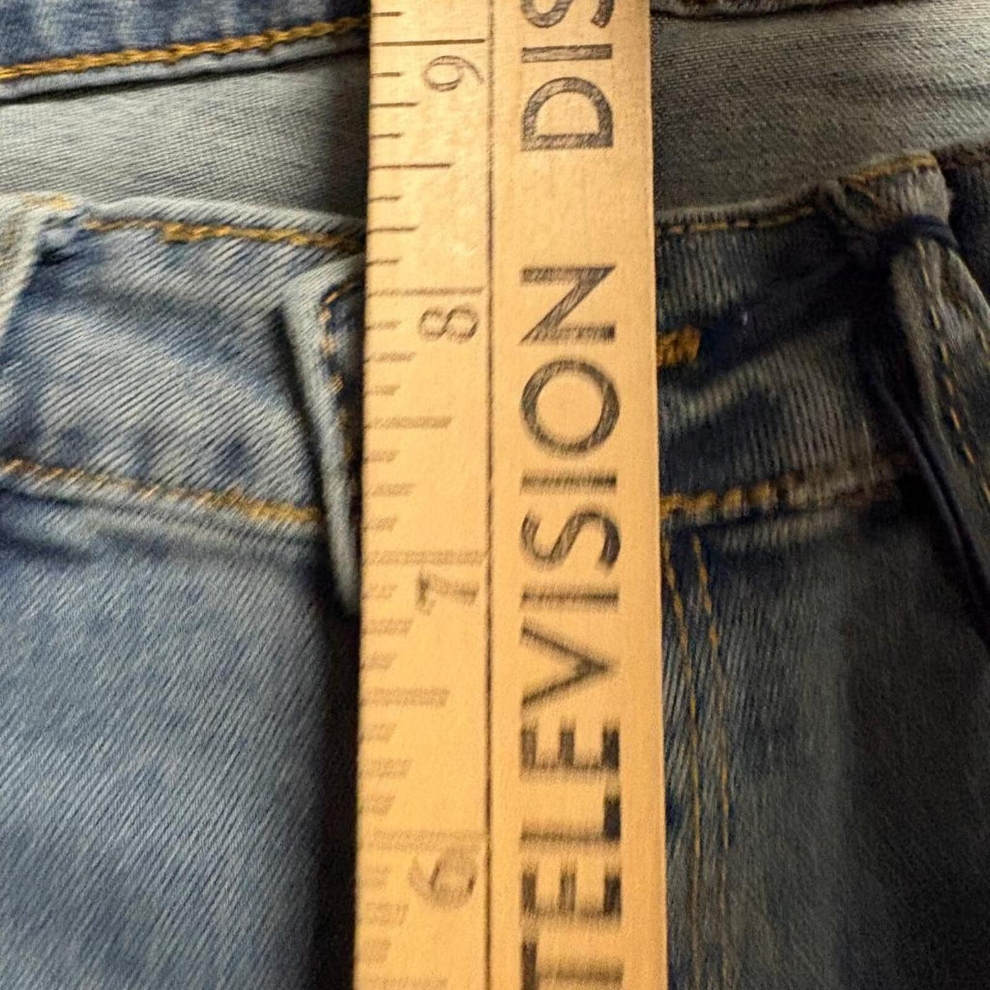 Angel Kiss Flare Jeans Womens Size 5/27 Blue Denim Stretch Bootcut NWT