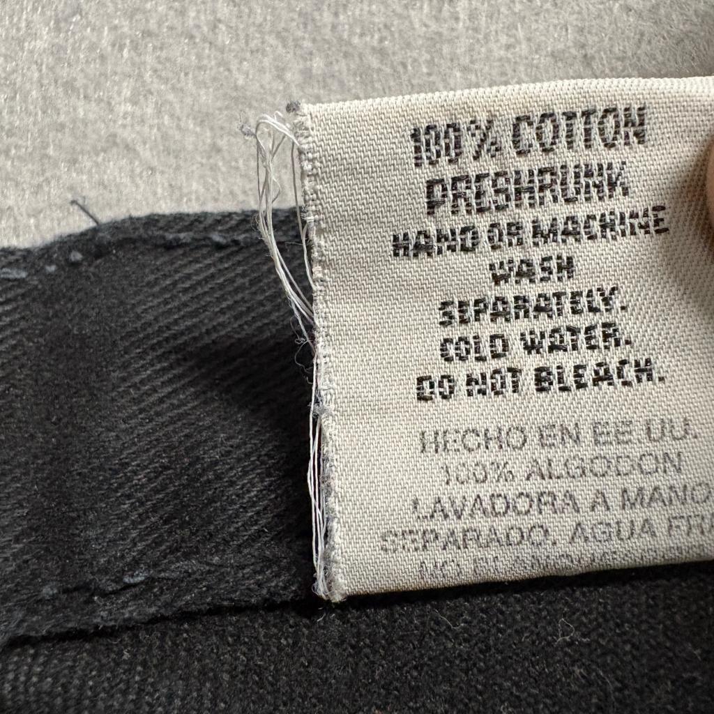 Eunina Vintage Flare Jeans Womens 7 Black High Rise Button Fly Denim Made in USA