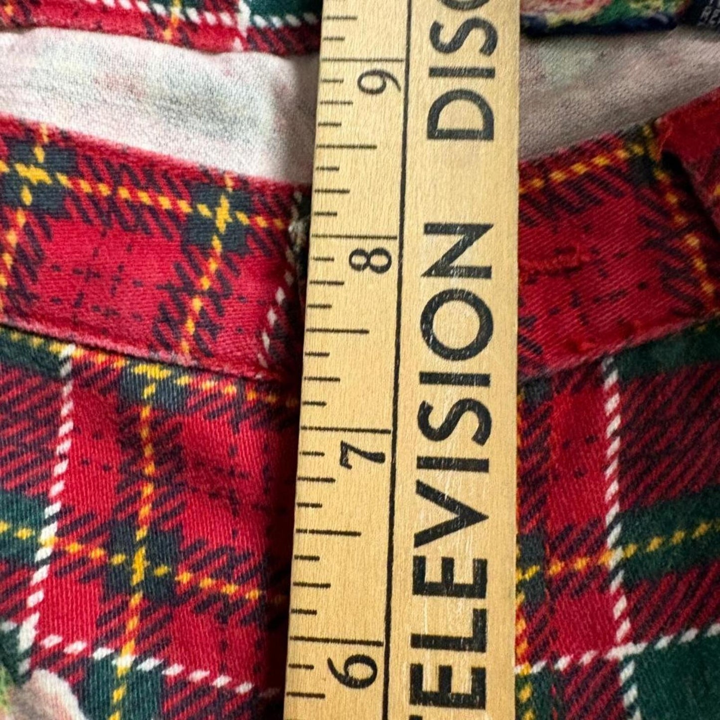 Vintage Gap Denim Plaid Floral Jeans Womens 26 Red Tartan Rose Print 90s