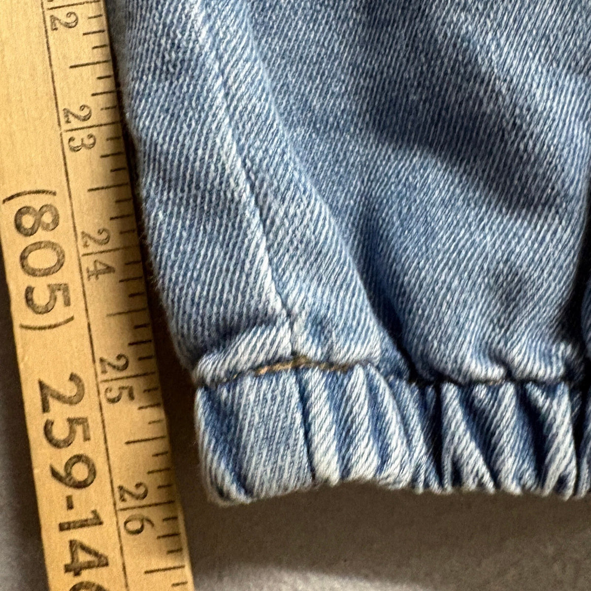 No Boundaries Womens Cargo Denim Joggers Size L 12-14 Elastic Waist Medium Wash