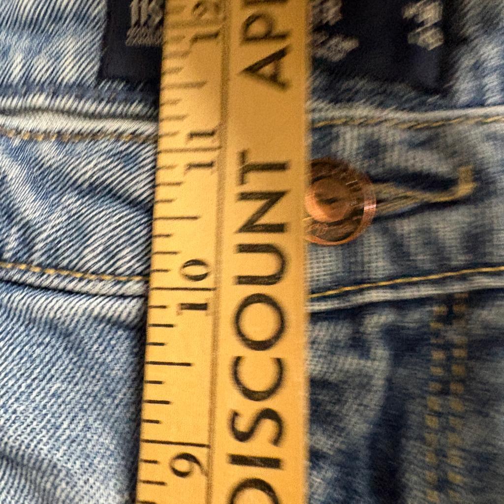 Hollister Ultra High Rise Dad Jeans Womens 11S W30 L29 Distressed Blue Denim