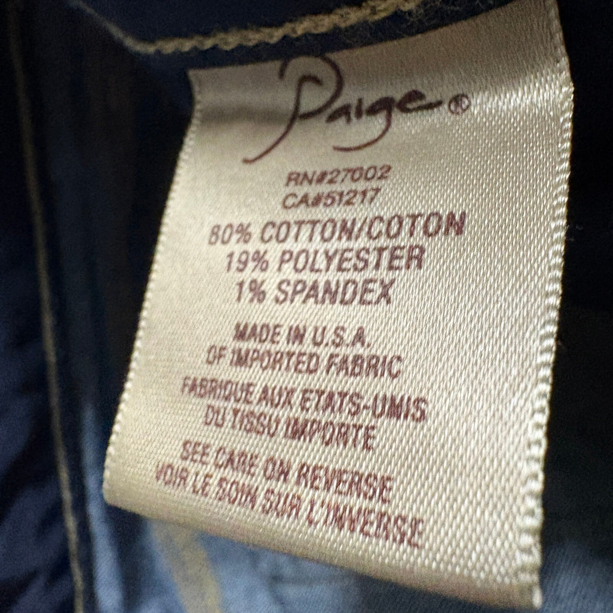 Paige Denim Canyon Bootcut Jeans Womens 27 Medium Wash Stretch Blue Low Rise USA