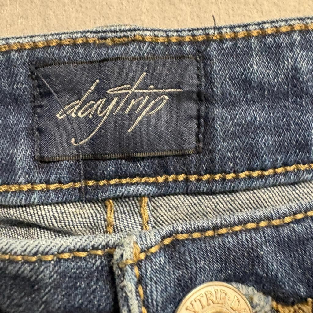 Daytrip Virgo Straight Jeans Womens 30R Blue Denim Stretch Mid Rise
