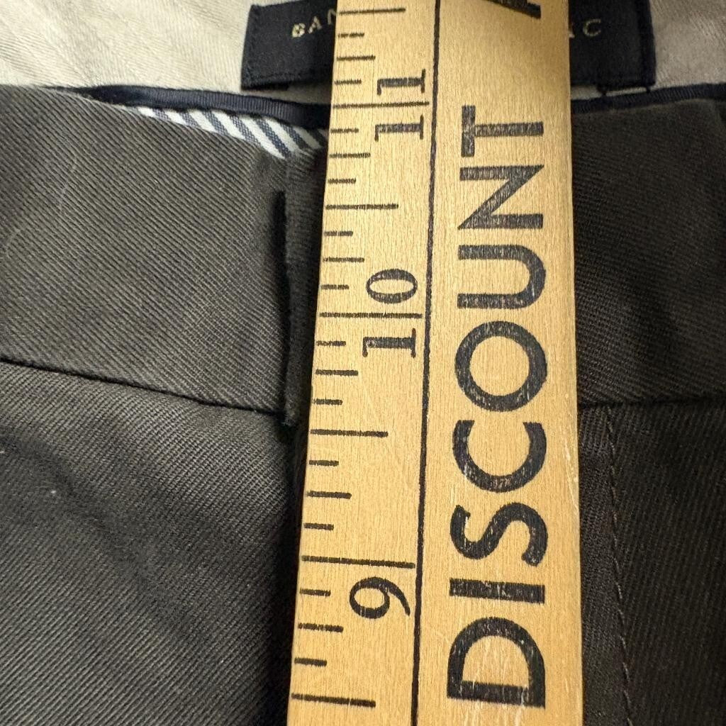 Banana Republic Gavin Chino Pants Mens 32x32 Brown 100% Cotton Straight Leg