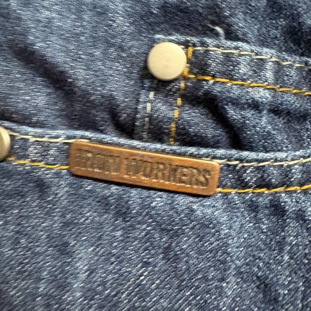 Iron Workers Kevlar Reinforced Motorcycle Jeans Mens Size 8 Blue Denim Riding
