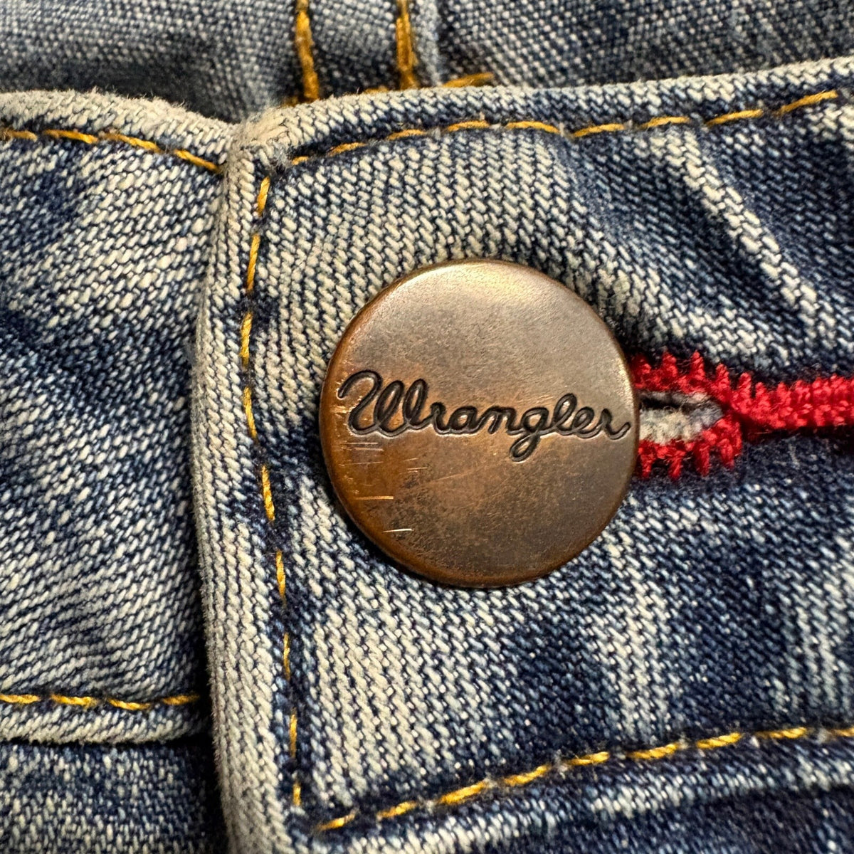 Wrangler High Rise Straight Leg Denim Jeans Womens Blue Size 27x28 Vintage Style