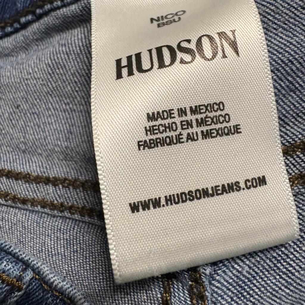 Hudson Nico BSU Maternity Jeans Womens Size 29 Blue Denim Bootcut Elastic Panels