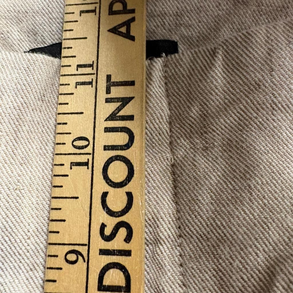 Banana Republic Linen Cotton Blend Wide Leg Pants Womens Size 0 Beige Pleated