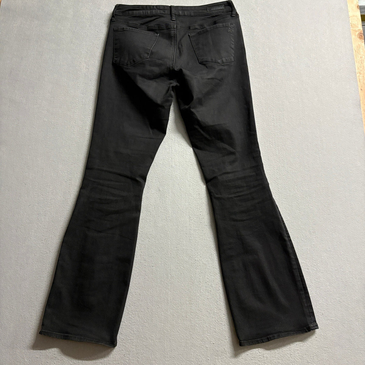 Articles of Society Womens Flare Jeans Size 30 Black Stretch Bootcut Denim Pants