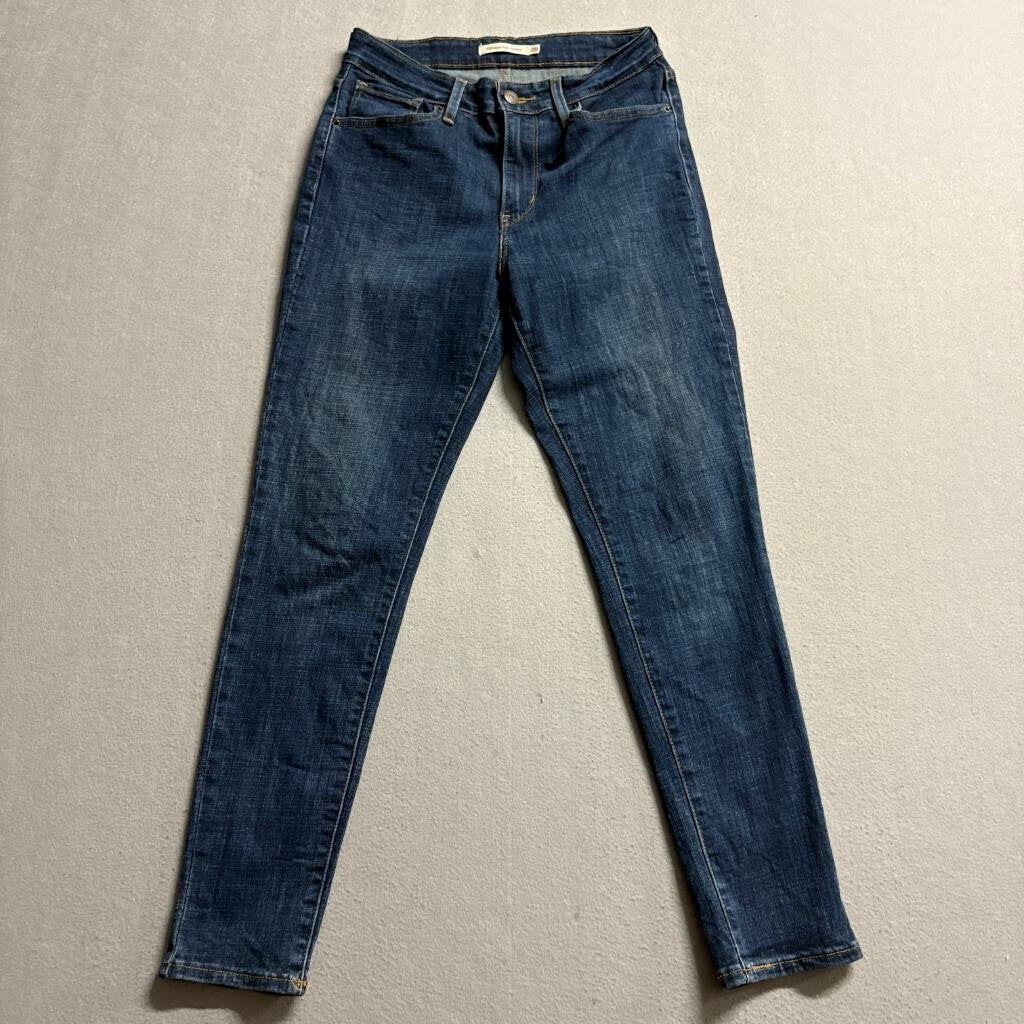 Levis 721 High Rise Skinny Jeans Womens 28 Blue Denim Stretch Pants W28 L28