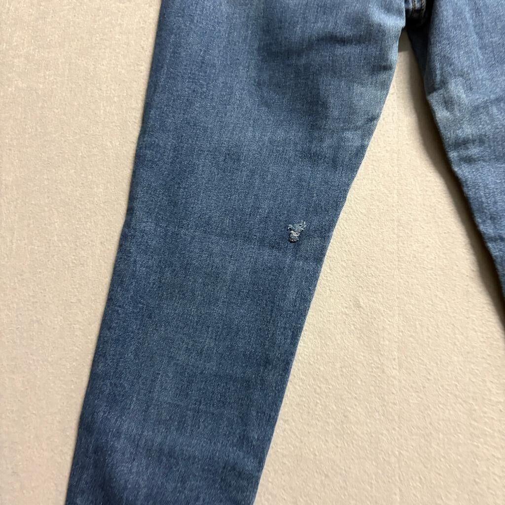 Klique B Jeans Womens 15 Blue Denim High Rise Skinny Ankle Stretch Distressed