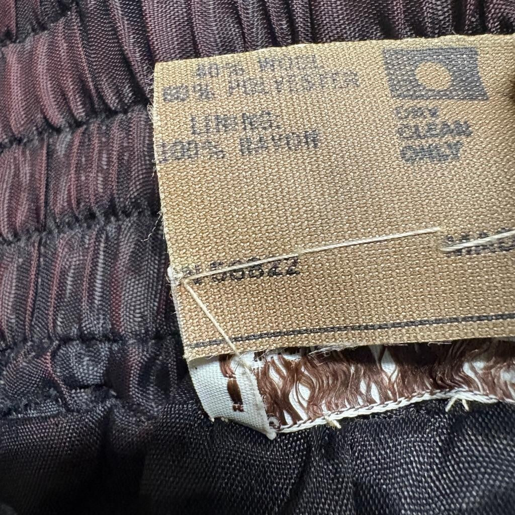 Henri Bendel Vintage Wool Blend Striped Harem Pants Womens Gray Pleated