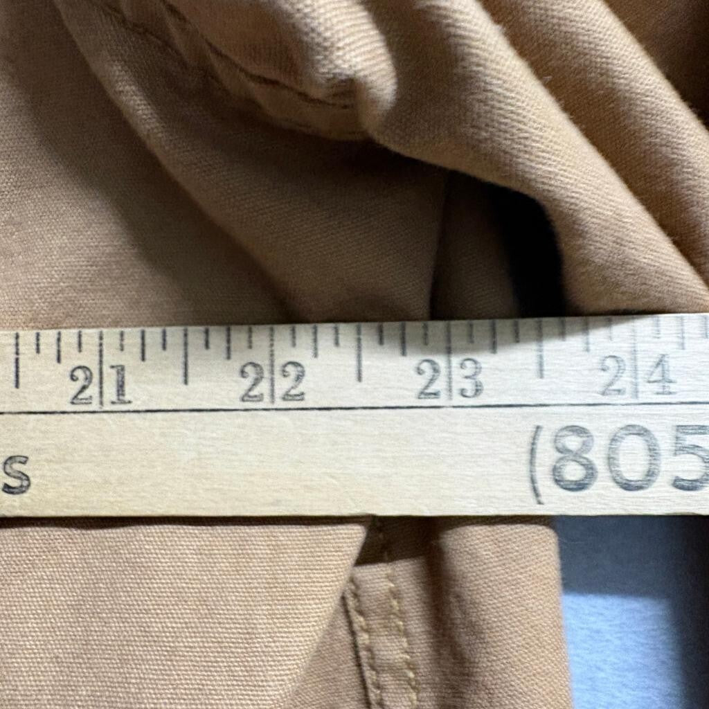 Outdoor Life Shirt Mens XL Brown Cotton Canvas Heavyweight Workwear Button Up