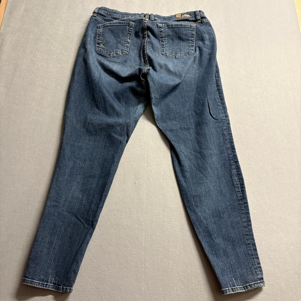 Kut from the Kloth Sienna Skinny Jeans Womens 14W Blue Denim Stretch