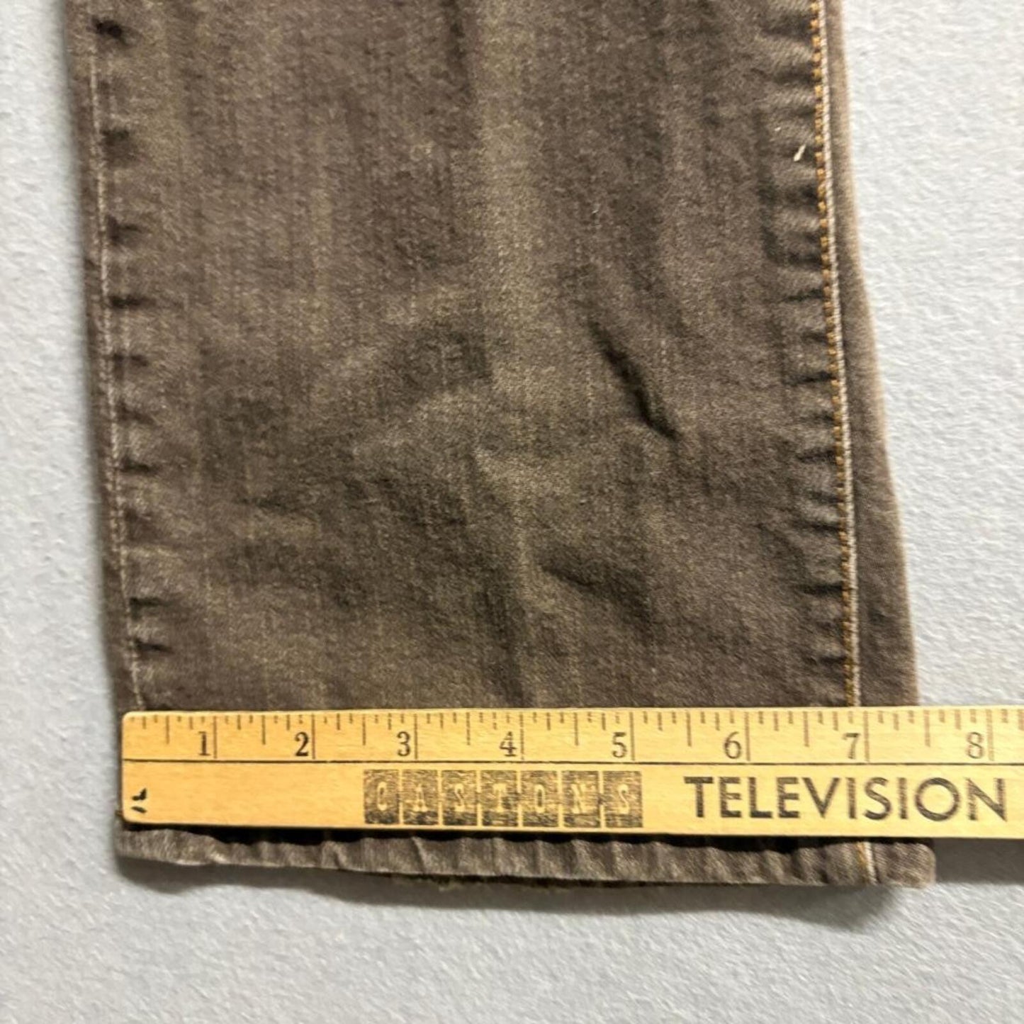 Cambio Norah Straight Leg Pants Womens Size 4 Brown Cotton Blend Stretch
