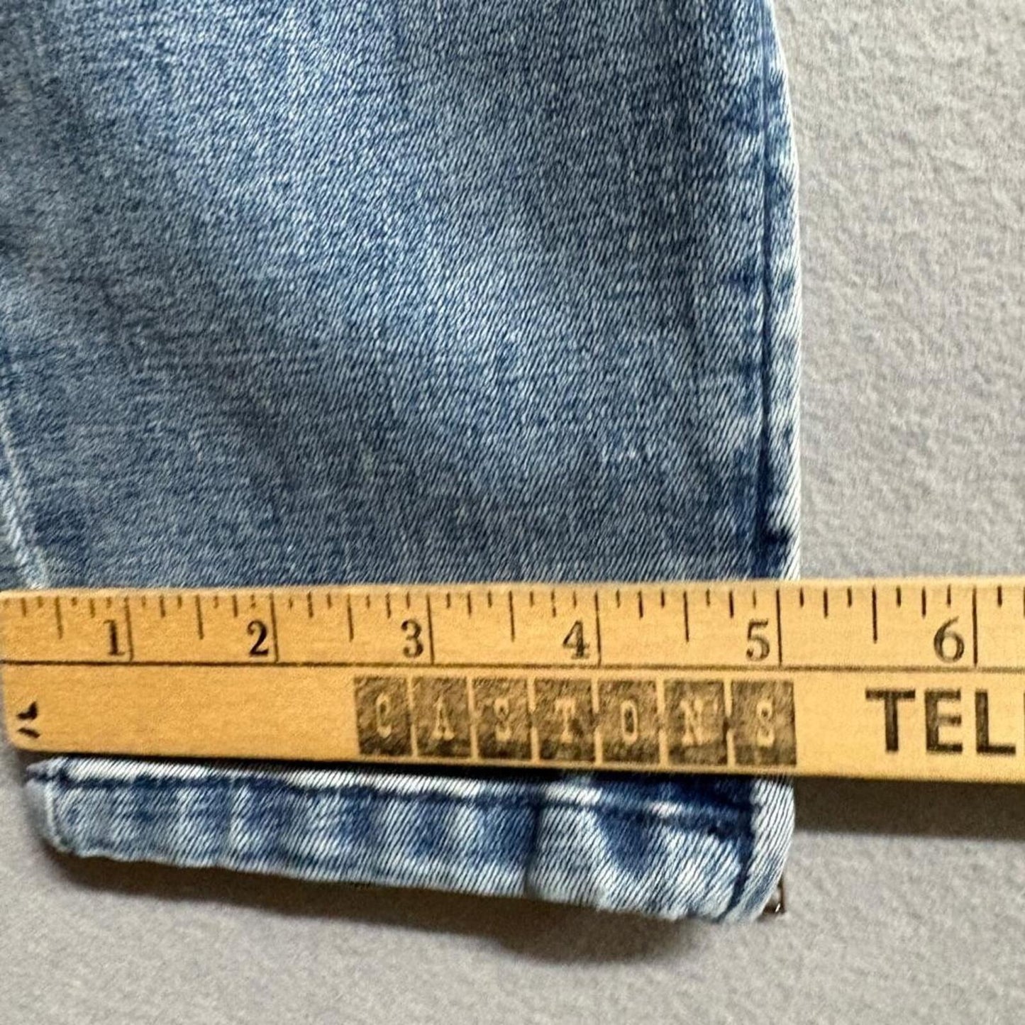 PacSun Skinny Jogger Jeans Womens Medium Blue Denim Ankle Zip Drawstring Elastic