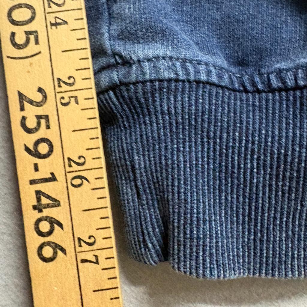 Lane Delaney Mens Small Blue Cotton Blend Fleece Joggers Sweatpants Drawstring